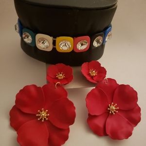 Earrings and purse set.